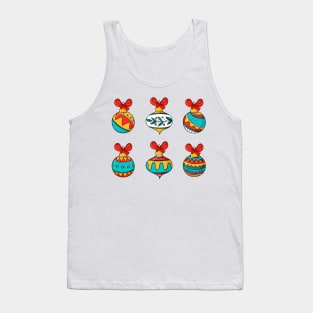 Hand Drawn Christmas balls ornament Tank Top